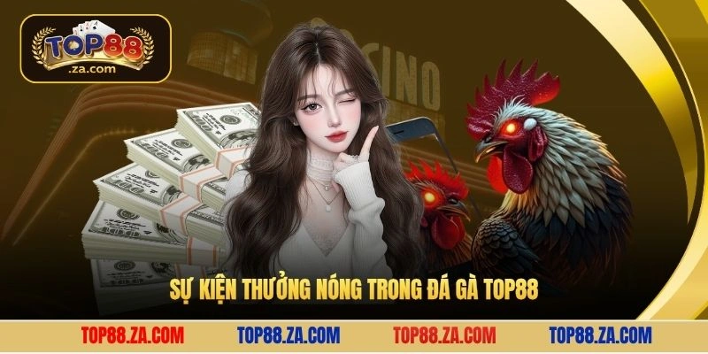 Sự kiện thưởng nóng trong đá gà Top88